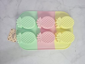 Molde silicona tricolor 6 anana grande